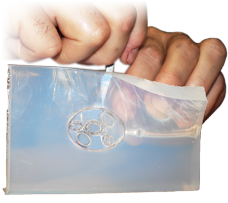 Translucent silicone outlet rubber