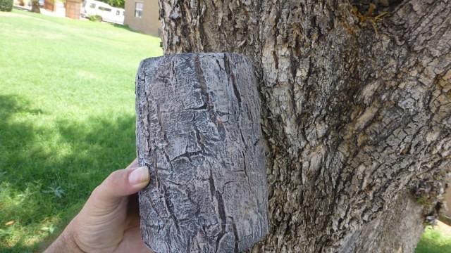 How to Paint Faux Tree Bark