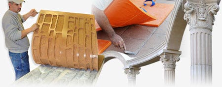 Concrete Casting - Casting concrete into Smooth-On mold rubbers lets you make perfect copies every time, quickly and easily!