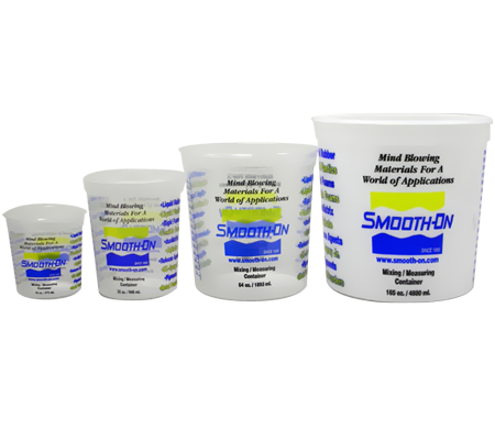 Plastic mixing containers